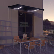 Luifel 350x250 cm antraciet met LED