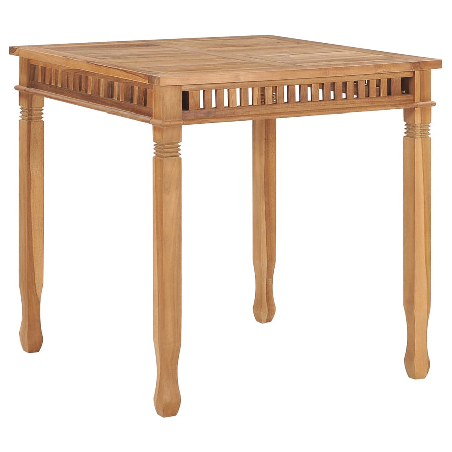 Tuintafel 80X80X Massief Teakhout 80 cm