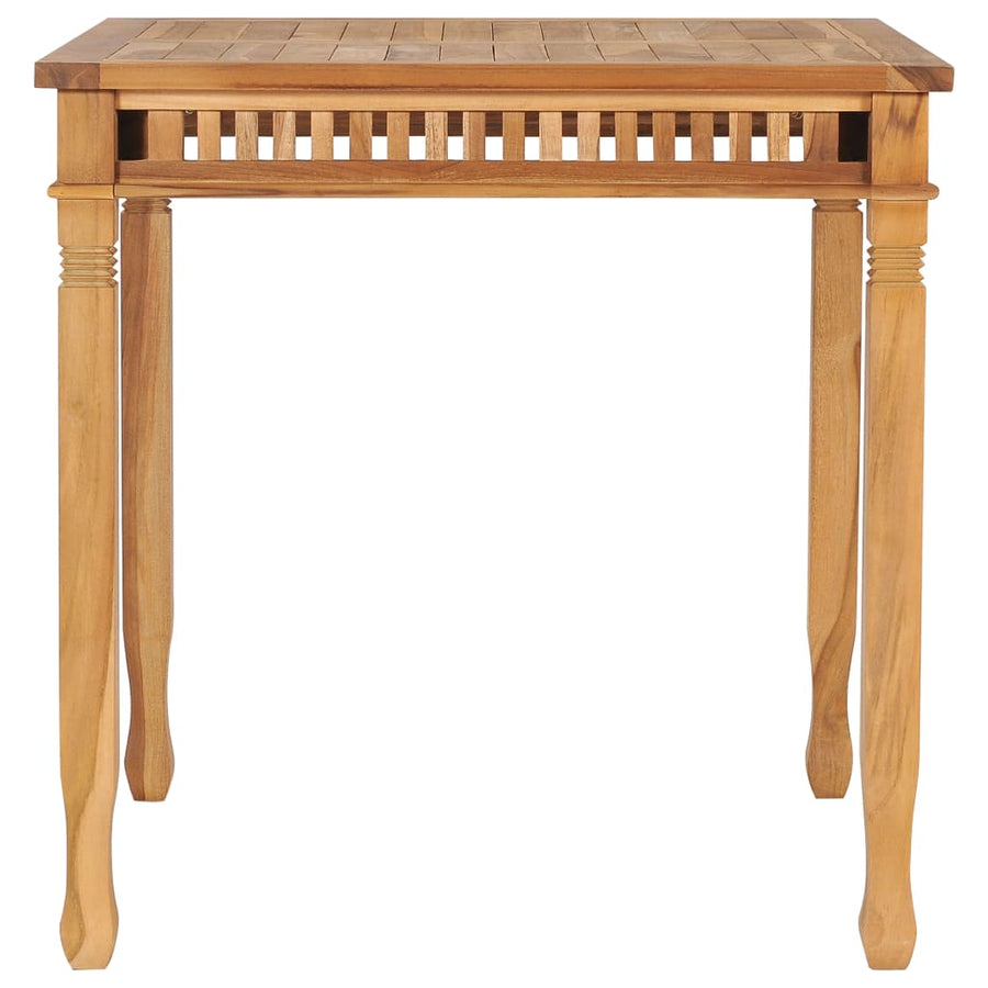 Tuintafel 80X80X Massief Teakhout 80 cm