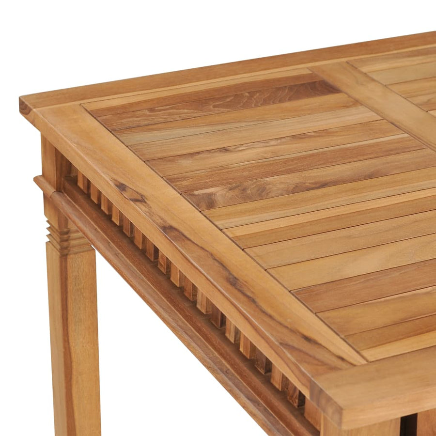 Tuintafel 80X80X Massief Teakhout 80 cm