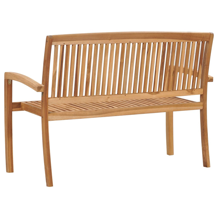 Tuinbank 2-Zits Stapelbaar 28,5 Cm Massief Teakhout 128.5 cm