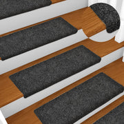 Trapmatten 15 stuks 65x21x4 cm donkergrijs