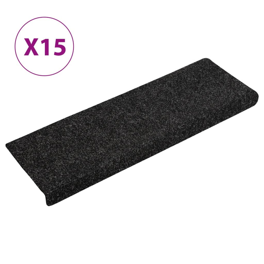 Trapmatten 65X21X4 Cm Naaldvilt 15 Zwart