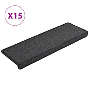 Trapmatten 15 st 65x21x4 cm antraciet