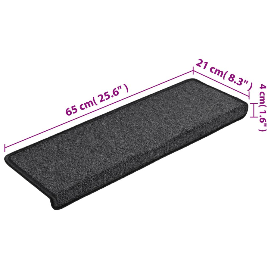 Trapmatten 65X21X4 Cm 15 65 x 25 cm Antraciet
