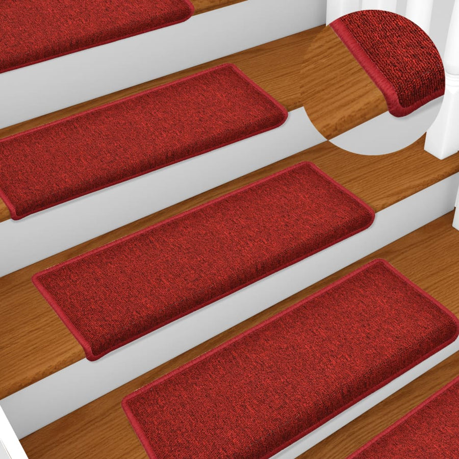 Trapmatten 15 St 65X21X4 Cm Rood 65 x 25 cm