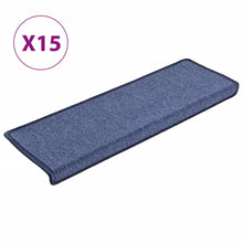 Trapmatten 15 St 65X21X4 Cm Blauw 65 x 25 cm