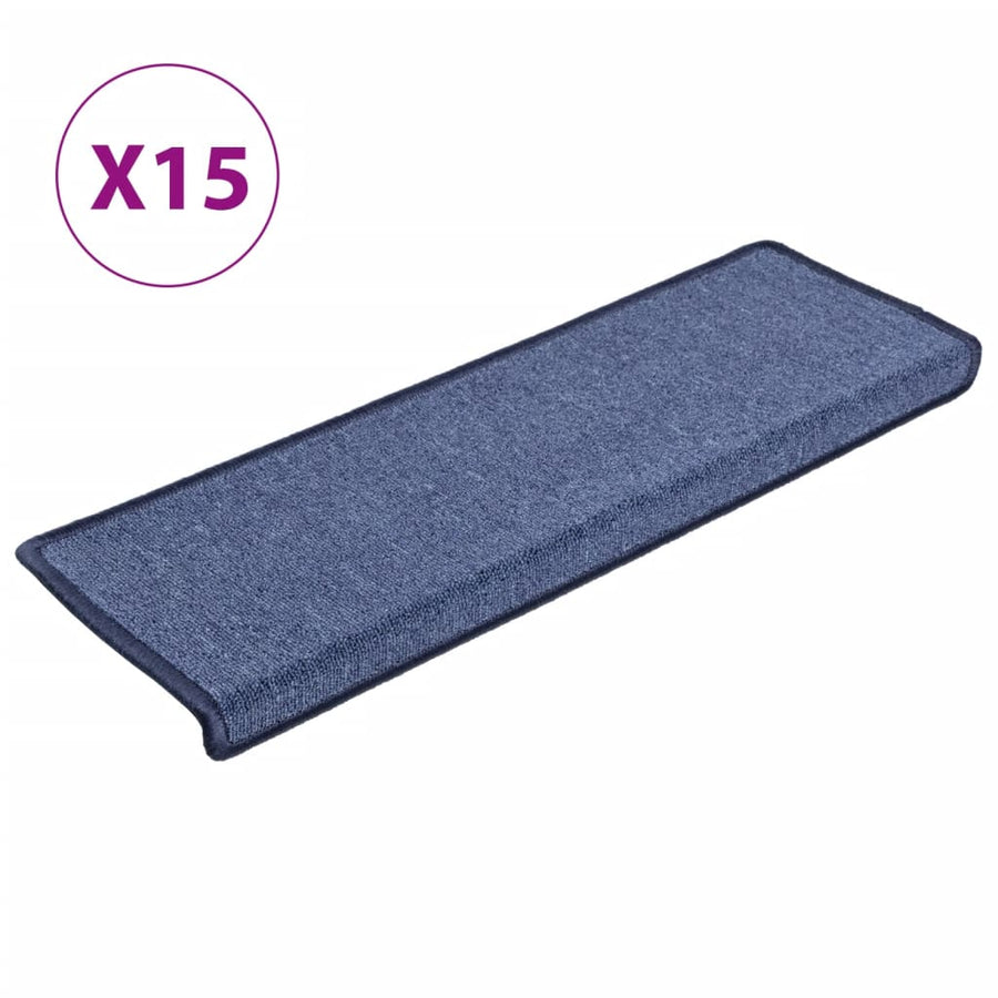Trapmatten 15 St 65X21X4 Cm Blauw 65 x 25 cm