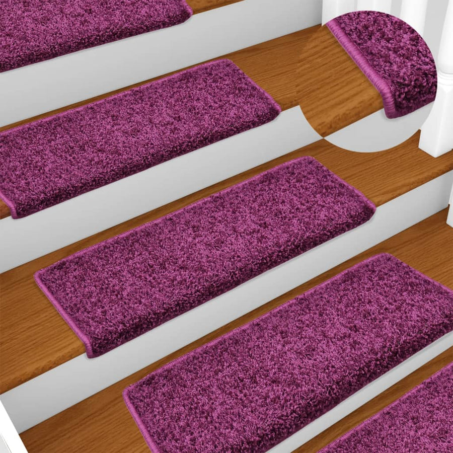 Trapmatten 15 St 65X21X4 Cm Paars Violet