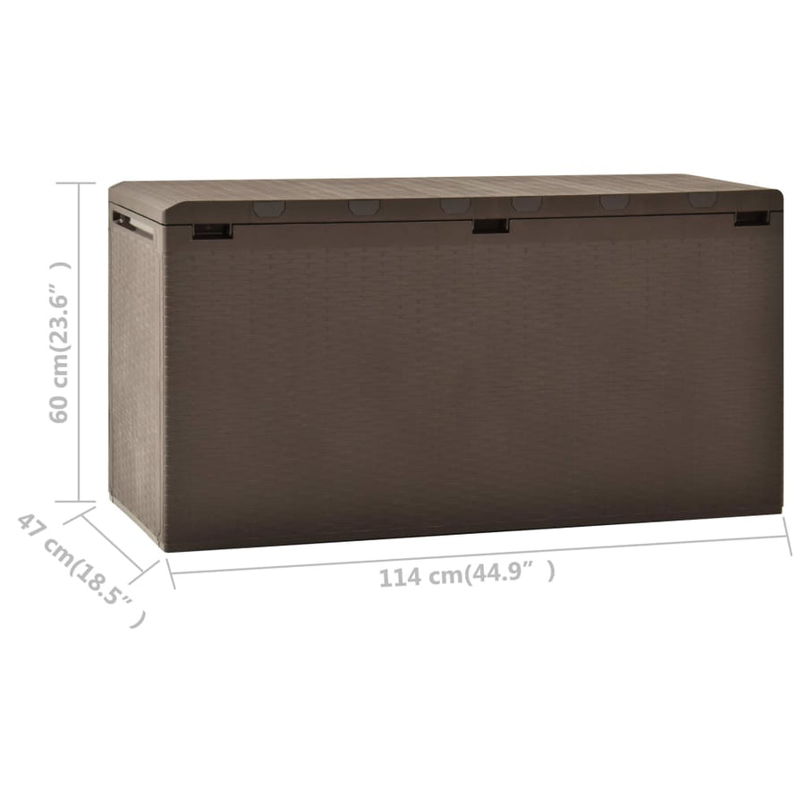 Tuinbox 114X47X60 Cm 290 l Bruin