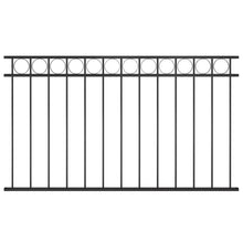 Schuttingpaneel 1,7X0,8 M Staal Zwart 1.7 x 0.8 m