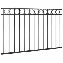 Schuttingpaneel 1,7X0,8 M Staal Zwart 1.7 x 0.8 m