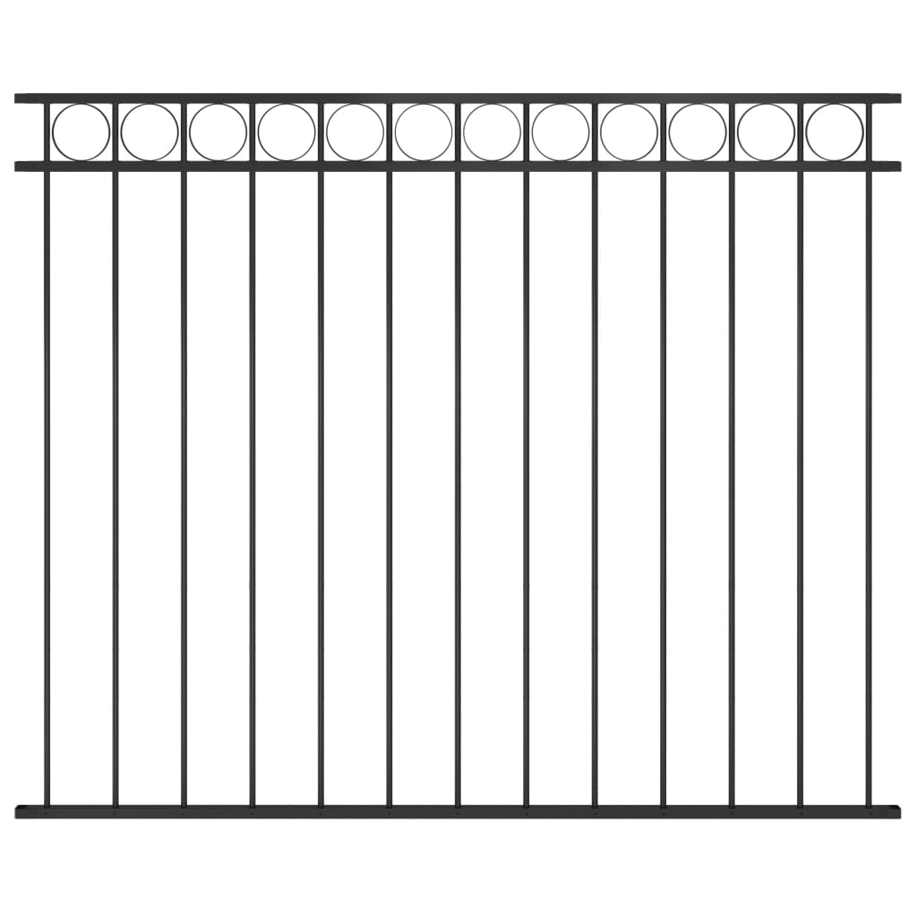 Schuttingpaneel ,7X,5 M Staal Zwart
