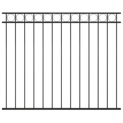 Schuttingpaneel ,7X,5 M Staal Zwart
