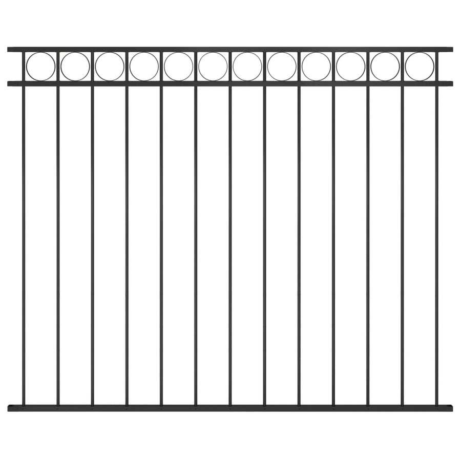Schuttingpaneel ,7X,5 M Staal Zwart