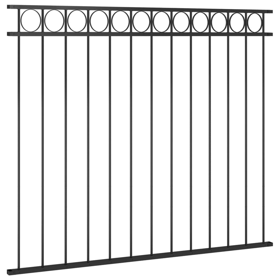 Schuttingpaneel ,7X,5 M Staal Zwart