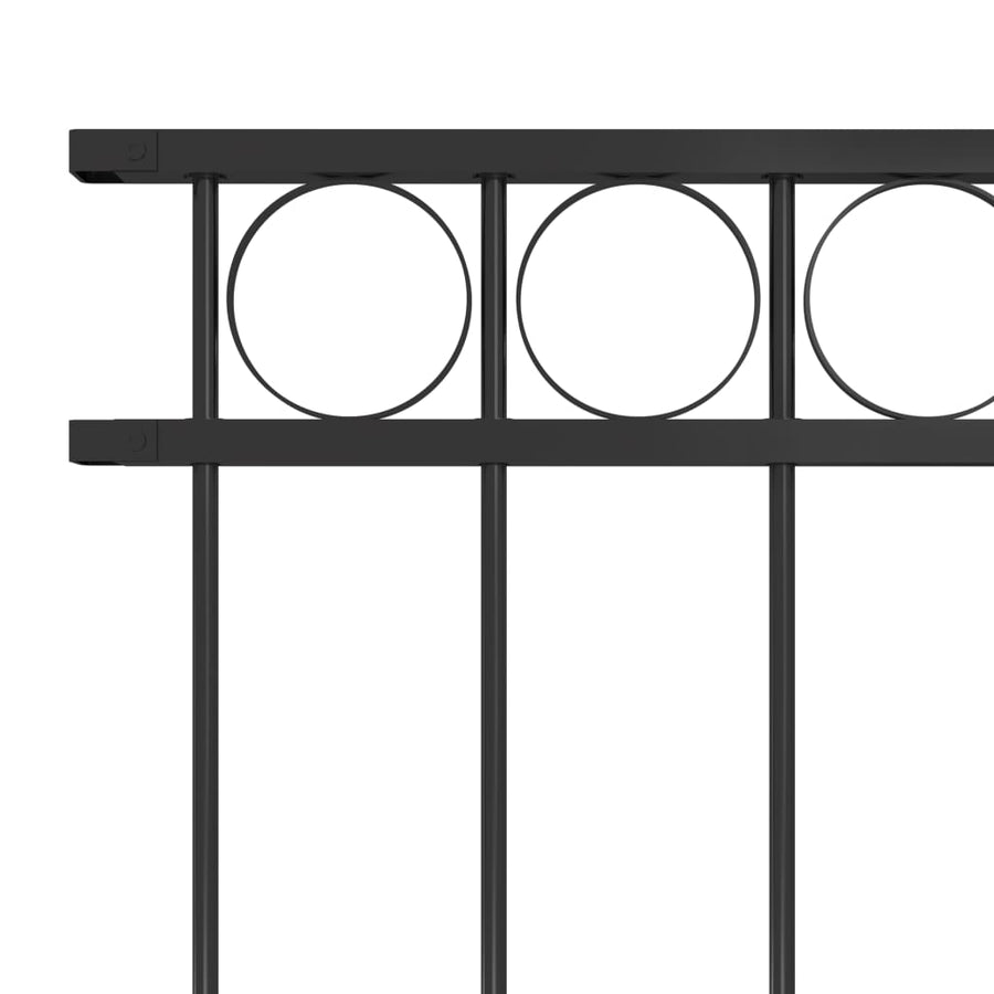 Schuttingpaneel ,7X,5 M Staal Zwart