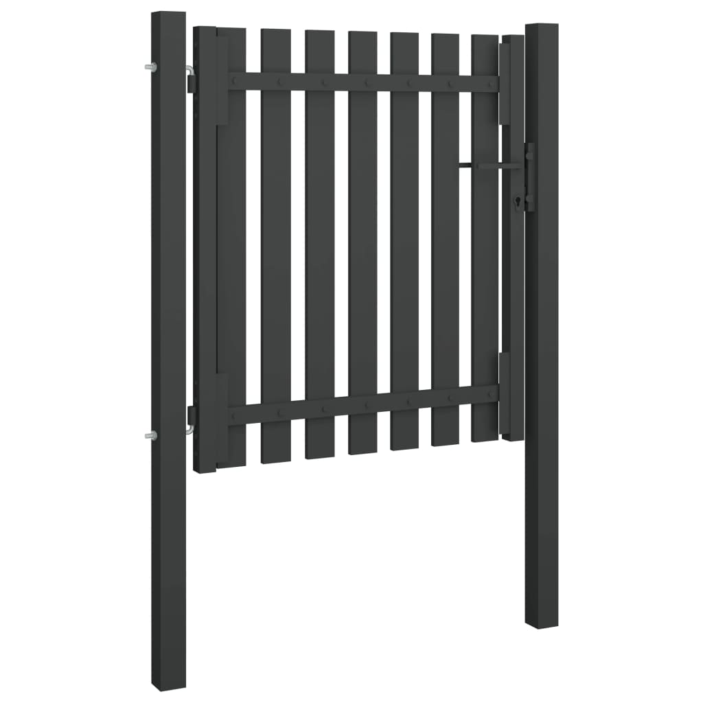Poort 1X1,25 M Staal Antraciet 1 x 1.25 m