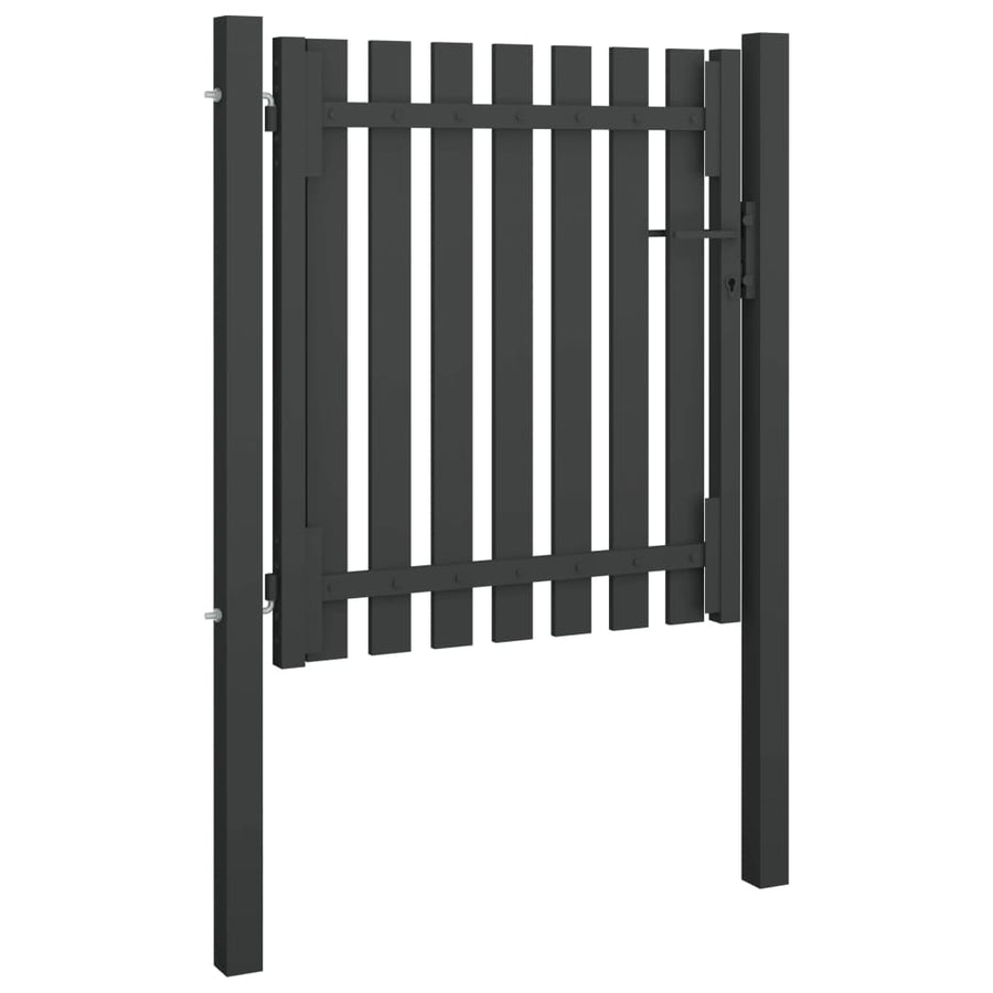 Poort 1X1,25 M Staal Antraciet 1 x 1.25 m