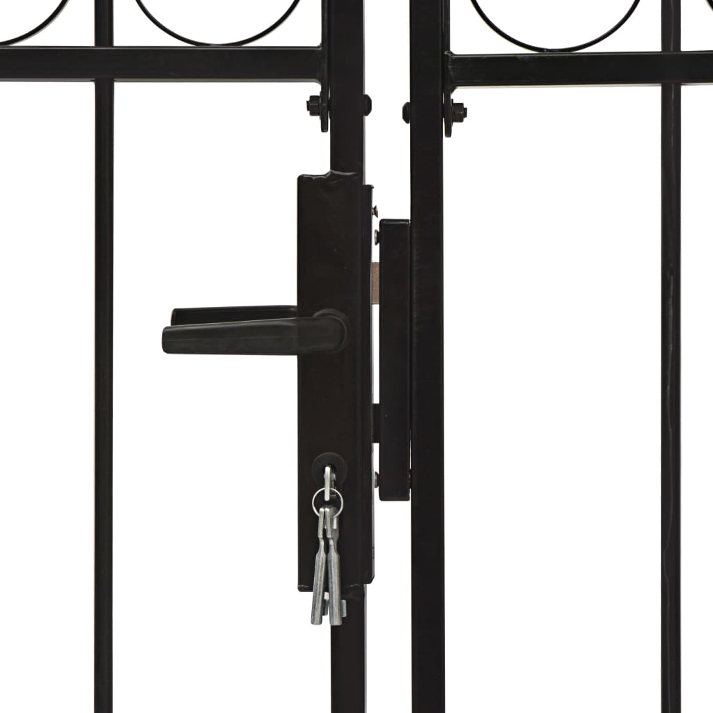 Hekpoort ASSEN dubbele deur met gebogen bovenzijde staal 300x175 cm