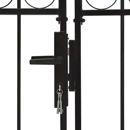 Hekpoort ASSEN dubbele deur met gebogen bovenzijde staal 300x175 cm