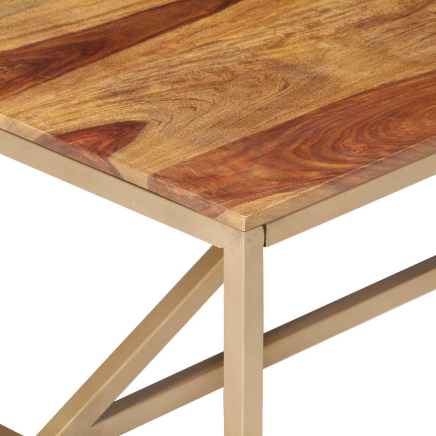 Salontafel 20X60X40 Cm Massief Sheeshamhout