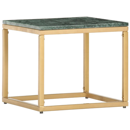 Salontafel Echt Steen Met Marmeren Textuur 40 x 40 x 35 cm Groen