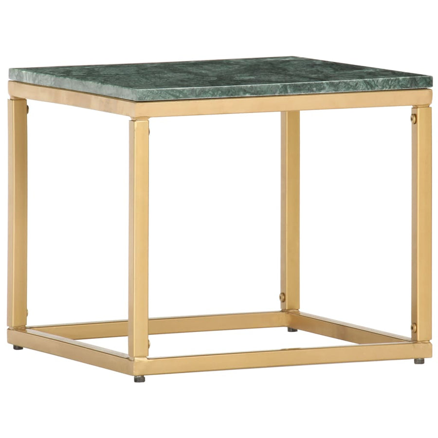 Salontafel Echt Steen Met Marmeren Textuur 40 x 40 x 35 cm Groen