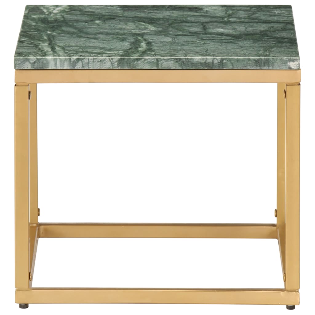 Salontafel Echt Steen Met Marmeren Textuur 40 x 40 x 35 cm Groen