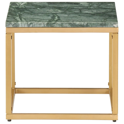 Salontafel Echt Steen Met Marmeren Textuur 40 x 40 x 35 cm Groen