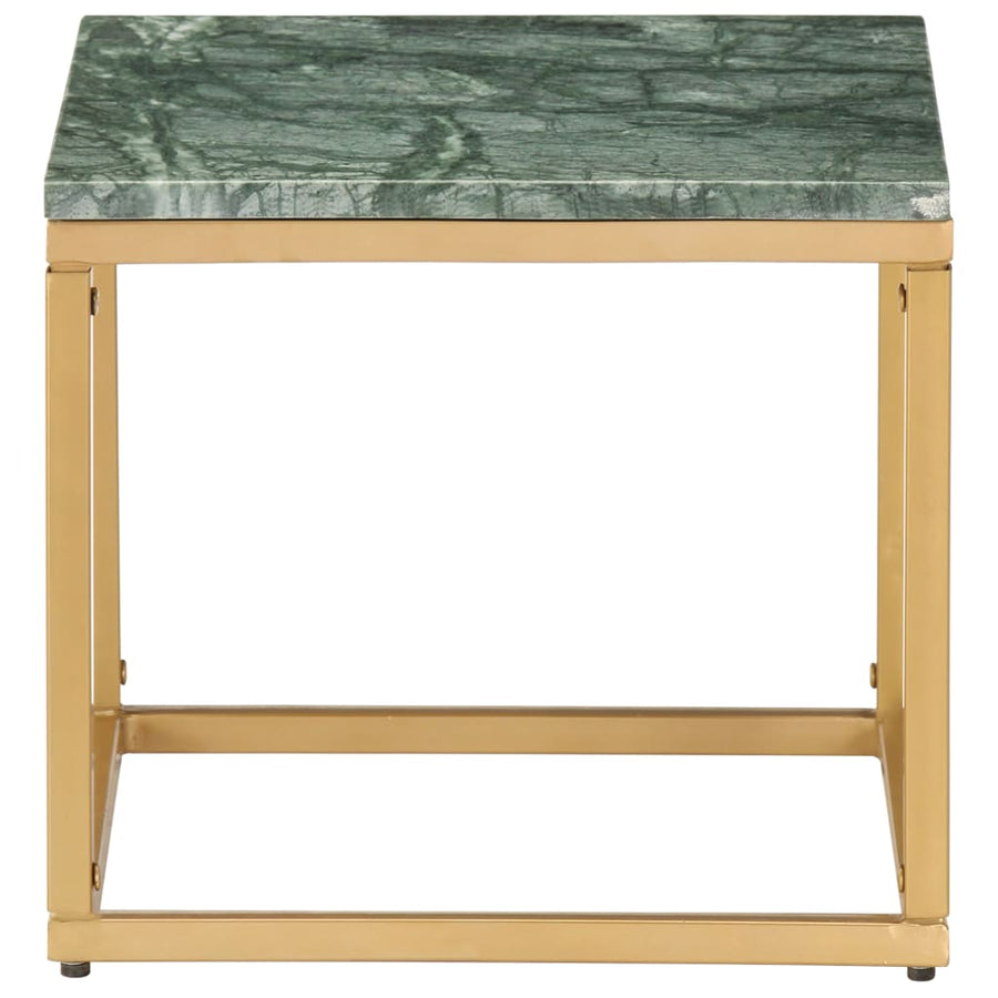 Salontafel Echt Steen Met Marmeren Textuur 40 x 40 x 35 cm Groen