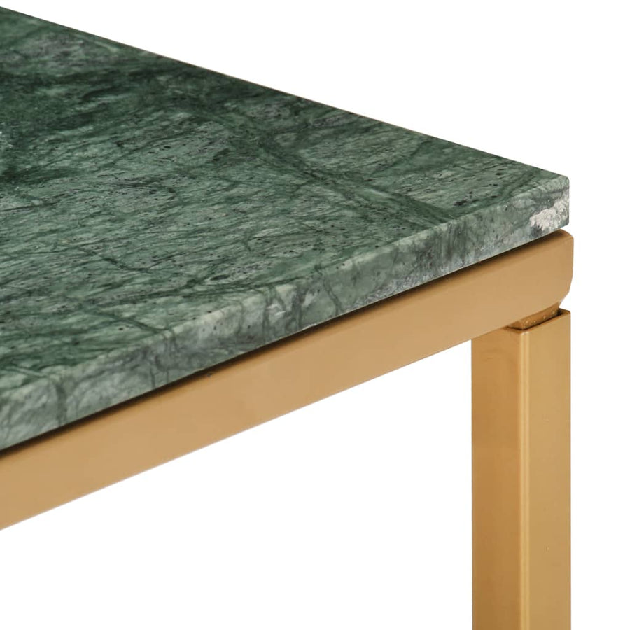 Salontafel Echt Steen Met Marmeren Textuur 40 x 40 x 35 cm Groen