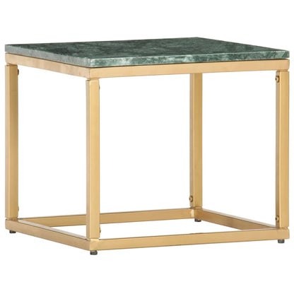 Salontafel Echt Steen Met Marmeren Textuur 40 x 40 x 35 cm Groen