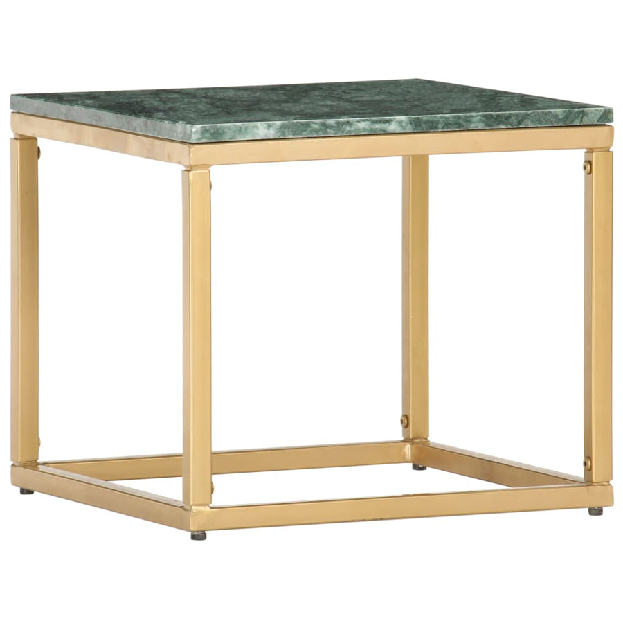 Salontafel Echt Steen Met Marmeren Textuur 40 x 40 x 35 cm Groen