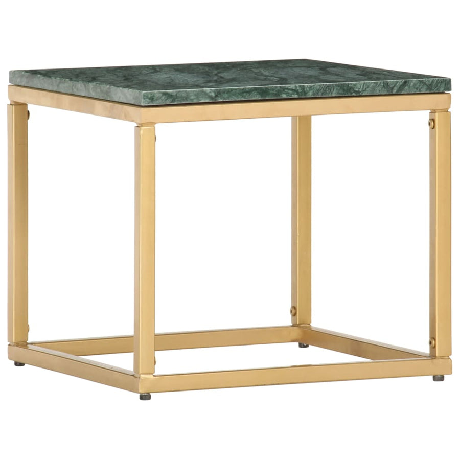 Salontafel Echt Steen Met Marmeren Textuur 40 x 40 x 35 cm Groen