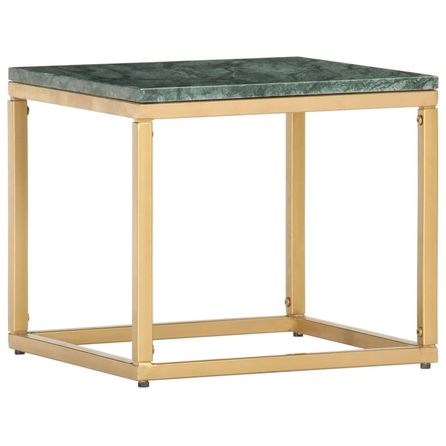 Salontafel Echt Steen Met Marmeren Textuur 40 x 40 x 35 cm Groen