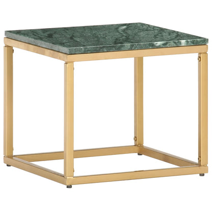 Salontafel Echt Steen Met Marmeren Textuur 40 x 40 x 35 cm Groen