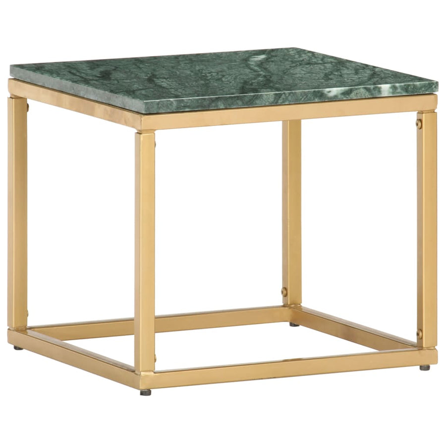 Salontafel Echt Steen Met Marmeren Textuur 40 x 40 x 35 cm Groen