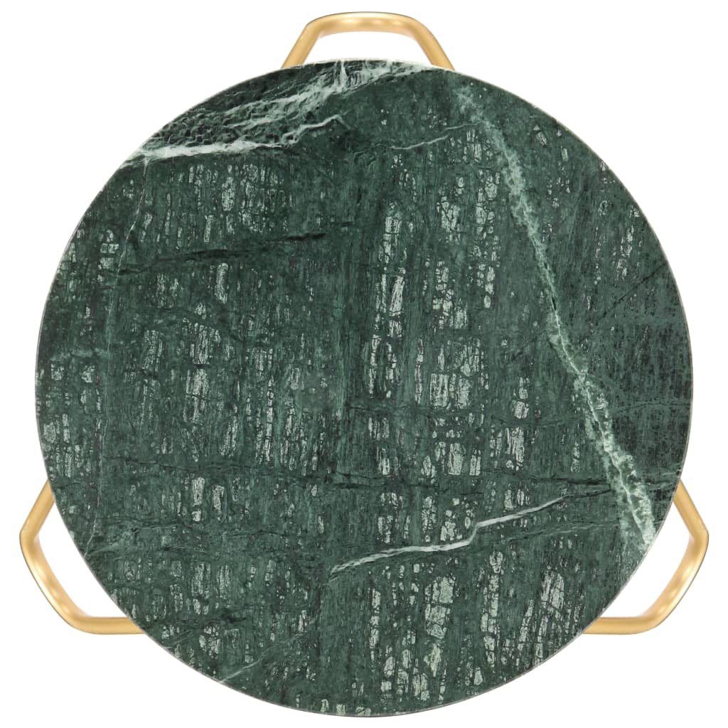 Salontafel 40x40x40 cm echt steen met marmeren textuur groen 40 x 40 x 40 cm Groen