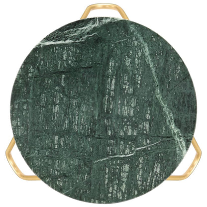 Salontafel 40x40x40 cm echt steen met marmeren textuur groen 40 x 40 x 40 cm Groen