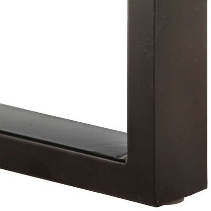 Bankje En Staal massief gerecycled hout