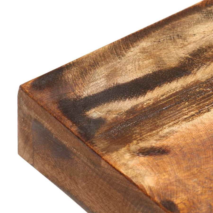 Bankje En Staal massief gerecycled hout