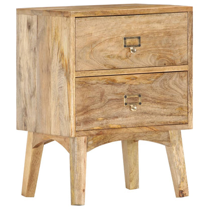 Nachtkastje 40X35X55 Cm Massief Mangohout