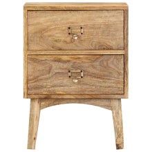 Nachtkastje 40X35X55 Cm Massief Mangohout