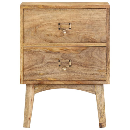 Nachtkastje 40X35X55 Cm Massief Mangohout