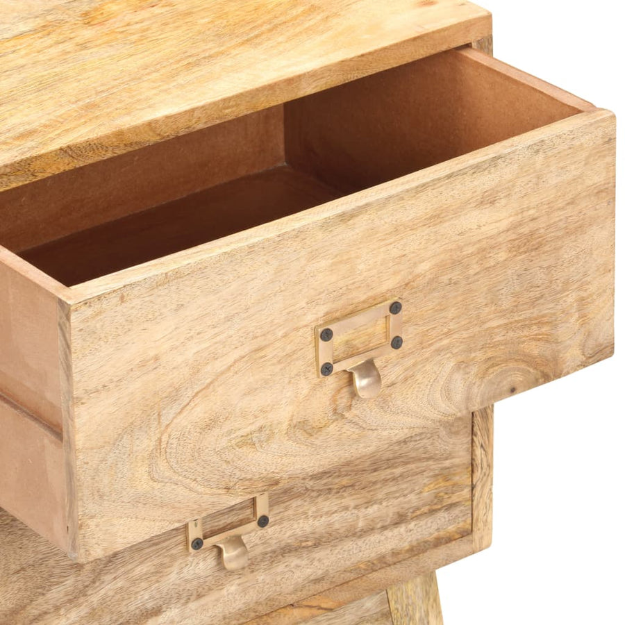 Nachtkastje 40X35X55 Cm Massief Mangohout