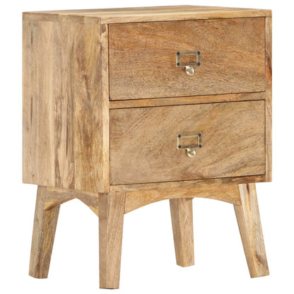Nachtkastje 40X35X55 Cm Massief Mangohout