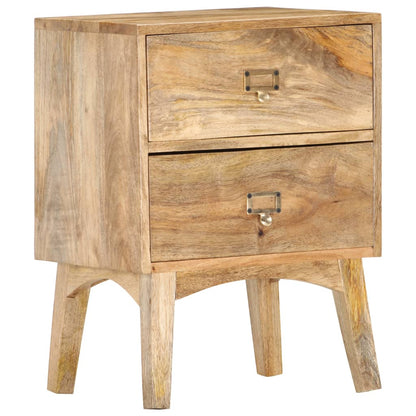 Nachtkastje 40X35X55 Cm Massief Mangohout