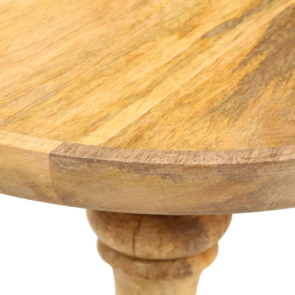 Bijzettafel Rond 43X43X66 Cm Massief Mangohout