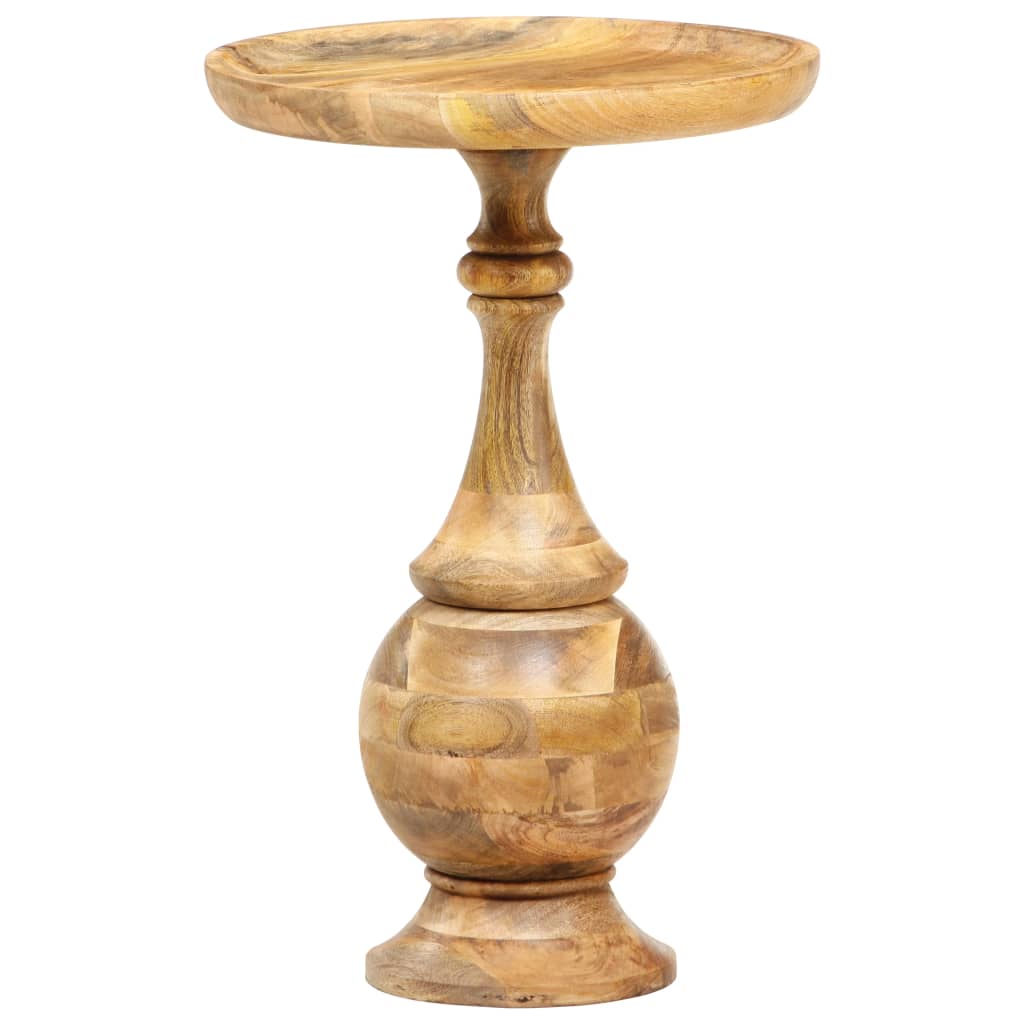 Bijzettafel Rond 43X43X66 Cm Massief Mangohout